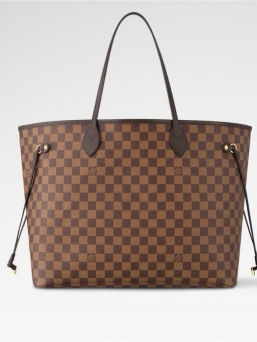 Preloved Louis Vuitton Neverfull GM Brown Damier Ebene w dust bag.